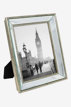 Isaac Jacobs 8x10 Silver Beveled Mirror Picture Frame