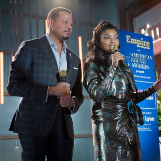 EMPIRE: Pictured L-R: Terrence Howard and Taraji P. Henson in the 