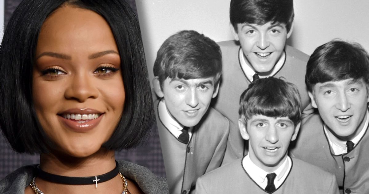 蕾哈娜 (Rihanna) 超越披頭四 (Beatles)，成為第二長的第一名