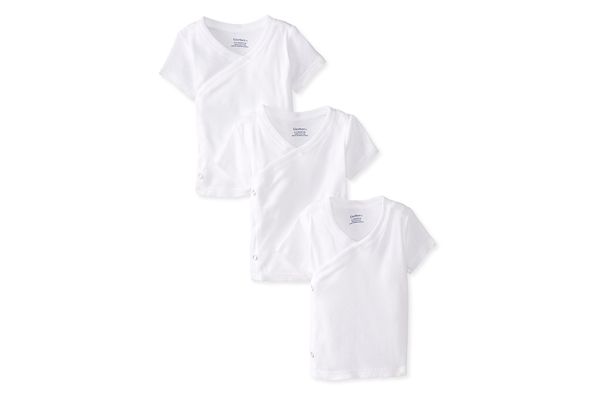 Gerber Unisex Short-Sleeve Shirts With Side Snaps, 3-Pack