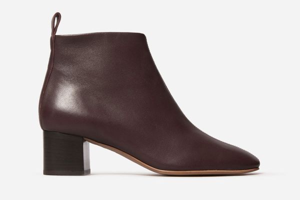Everlane The Day Boot in burgundy