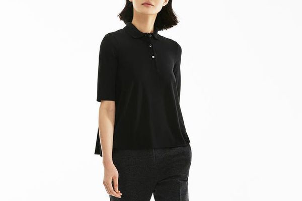 Lacoste Women’s Pleated Back Petit Piqué Polo