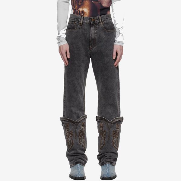 Y/Project Evergreen Mini Cowboy Cuff Jeans