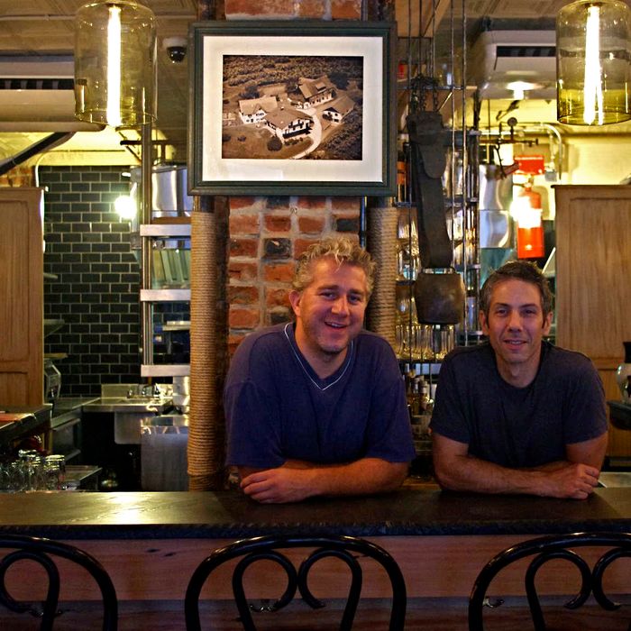 Erwin Schrottner and Andrew Chase, at their new bar.