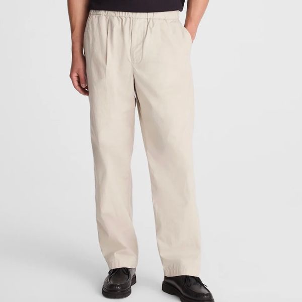 Madewell Pleated Poplin Pull-On Pant