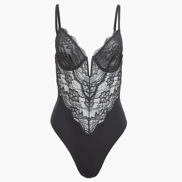 Fleur du Mal Bianca Lace Bodysuit