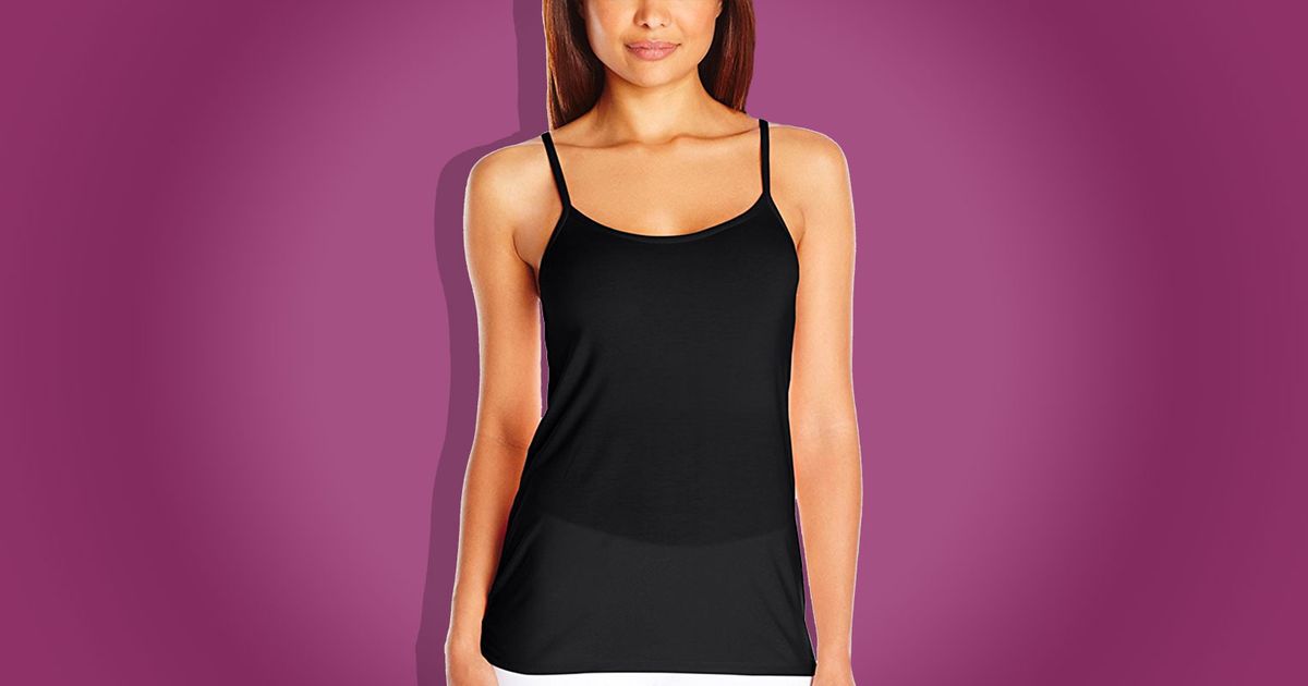 thumbnail image 2 of GERsome 3pcs Womens Camisole With Built-in Bra Cup Strap Supportive 2 of 10
