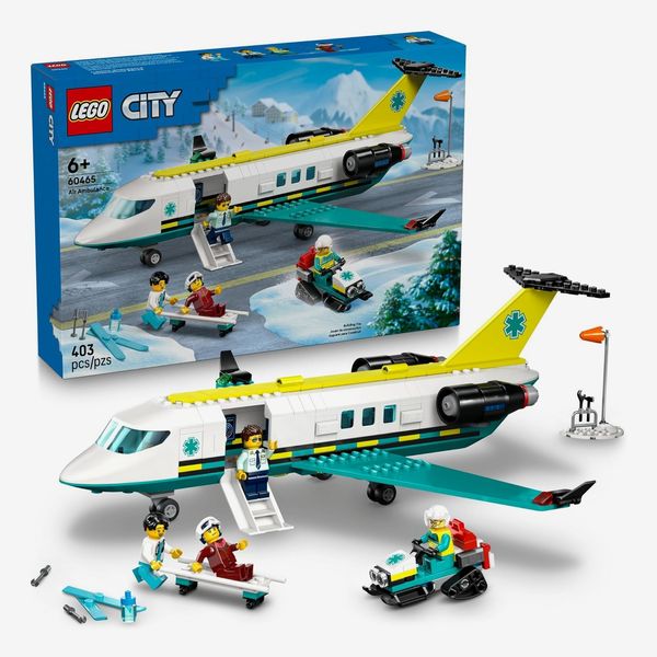 LEGO City Emergency Air Ambulance Airplane Building Toy for Kids