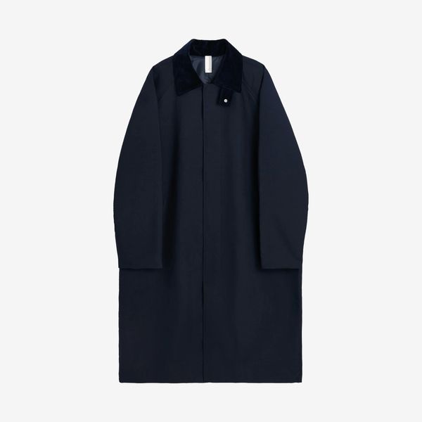 Sunflower raglan car coat - Navy