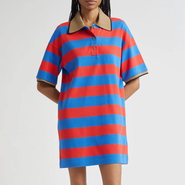 Marimekko Referenssi Stripe Cotton Polo Tunic