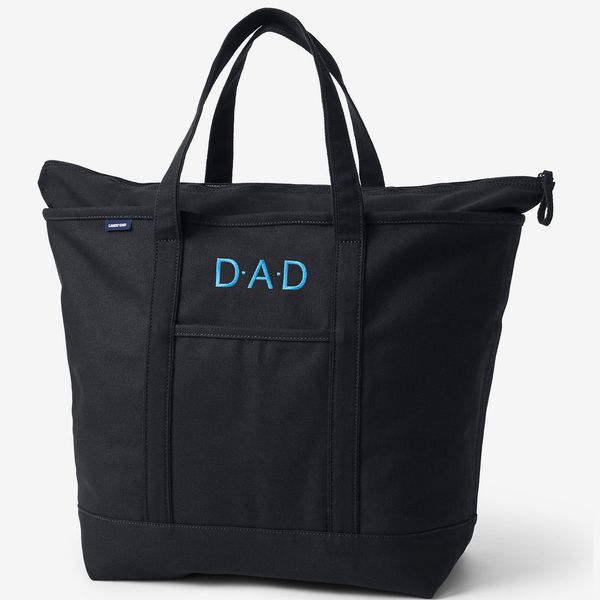 Lands’ End Solid-Color Canvas Tote Bag - Extra Large