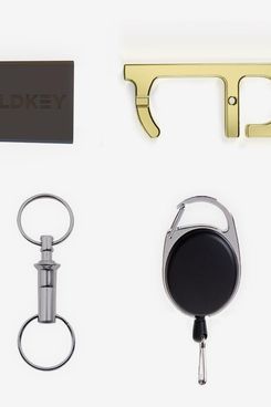 GoldKey Antimicrobial Hand Tool & Stylus With Containment Case, Key Chain, and Carabiner