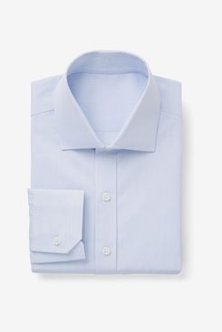 J.Hilburn Blue Refined Pique Dress Shirt