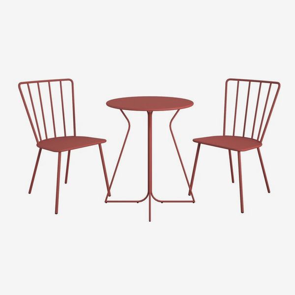 Allmodern Heidi Metal 2 Person Patio Dining Set