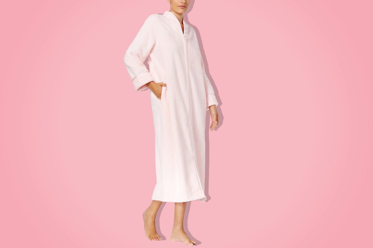 ladies zip front dressing gowns uk