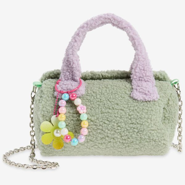 Ruby & Ry Kids' Colorblock Faux Shearling Bag