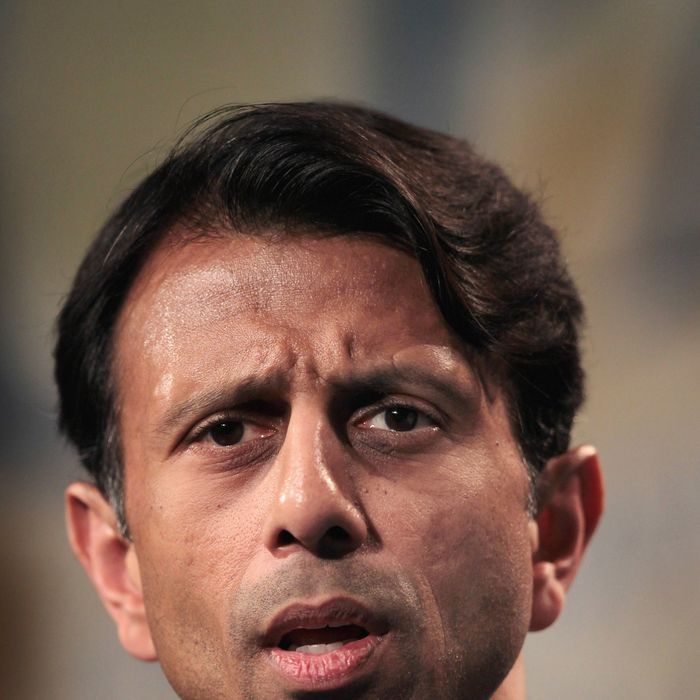 Louisiana governor Bobby Jindal speaks to guests at the Conservative Political Action Conference (CPAC) at the Donald E. Stephens Convention Center on June 8, 2012 in Rosemont, Illinois.