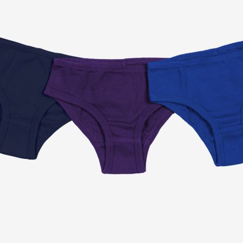 Lyallpur Pack of 3 Girls Kids Soft Comfortable Panties Brief Cotton Underwear 3-12 Years 