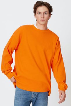 Yellow Label Co. The Long-sleeved Waffle, Orange