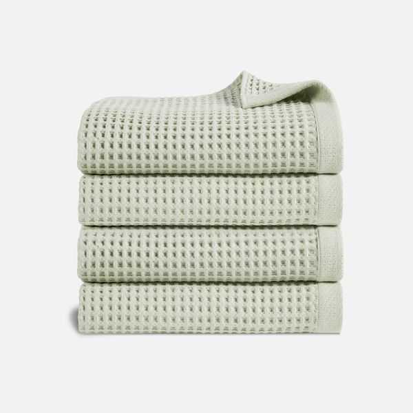 Brooklinen Dreamweave Waffle Set of 4 Bath Towel Bundle