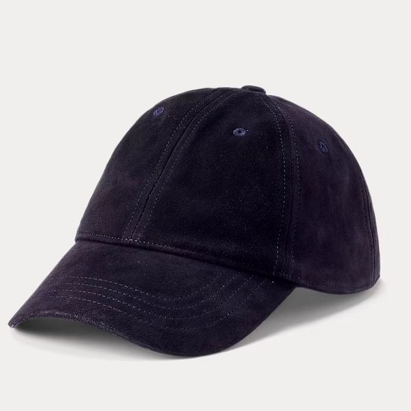 Polo Ralph Lauren Suede Ball Cap - Navy