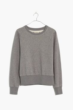 Madewell Puff-Sleeve Raglan Sweatshirt