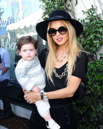 WEST HOLLYWOOD, CA - MARCH 11: Celebrity stylist Rachel Zoe and her son Skyler Morrison Berman attend John Varvatos 9th Annual Stuart House Benefit presented by Chrysler held at John Varvatos Los Angeles on March 11, 2012 in West Hollywood, California. (Photo by Stefanie Keenan/Getty Images for John Varvatos)