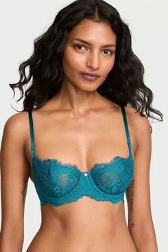 Victoria’s Secret Wicked Unlined Lace Balconette Bra - Aquarium Blue
