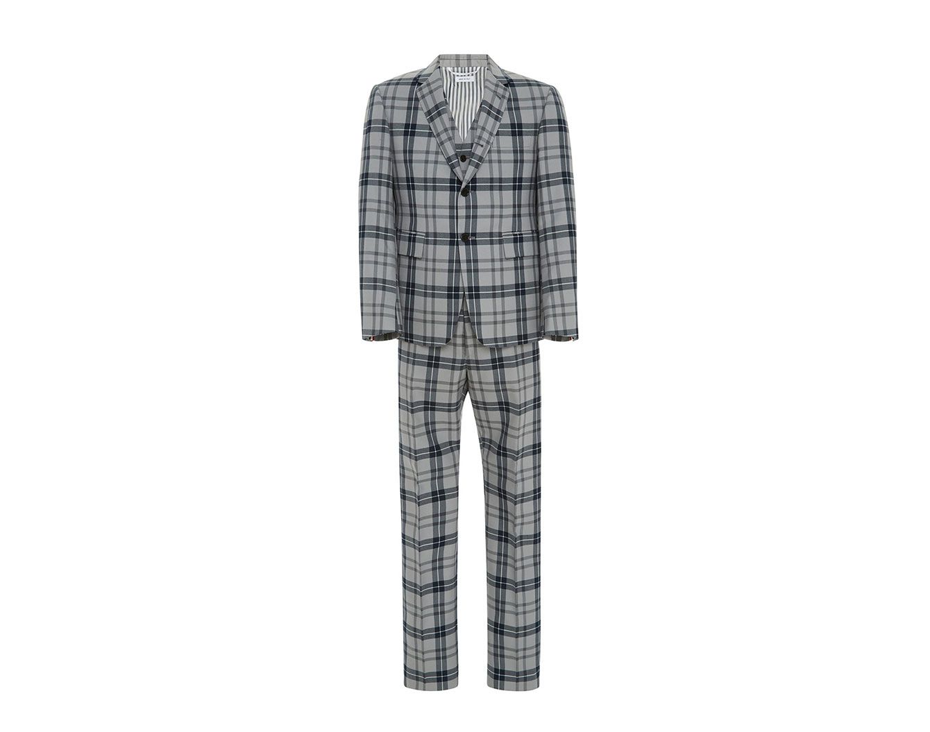 Thom Browne Tartan Wool-Blend Three-Piece Suit