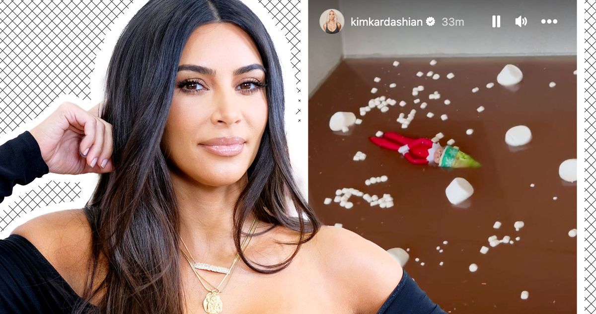 Kim Kardashian Filled Her Tub With Hot Cocoa for Christmas