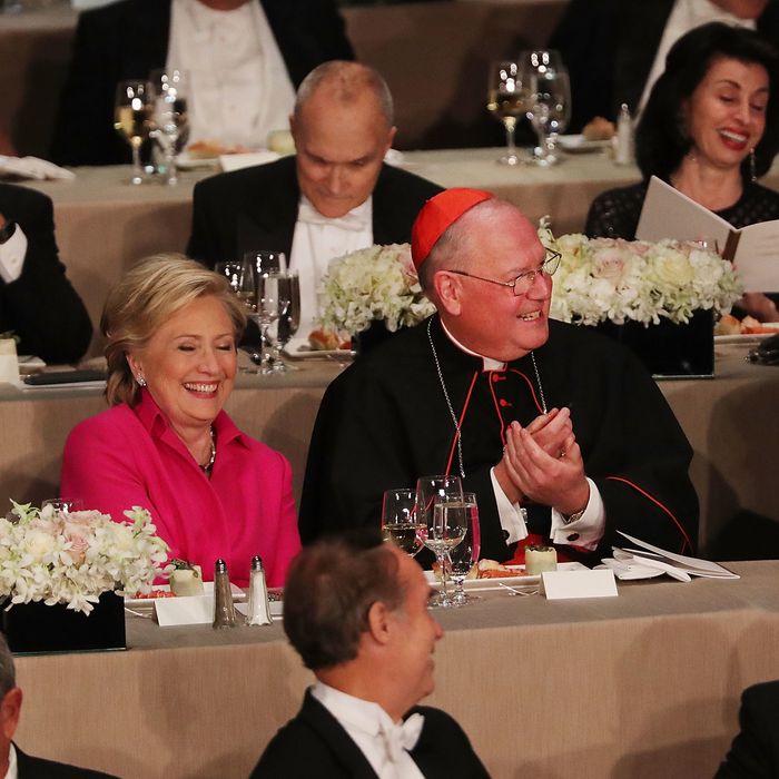 Donald Trump And Hillary Clinton Attend Alfred E. Smith Memorial Foundation Dinner