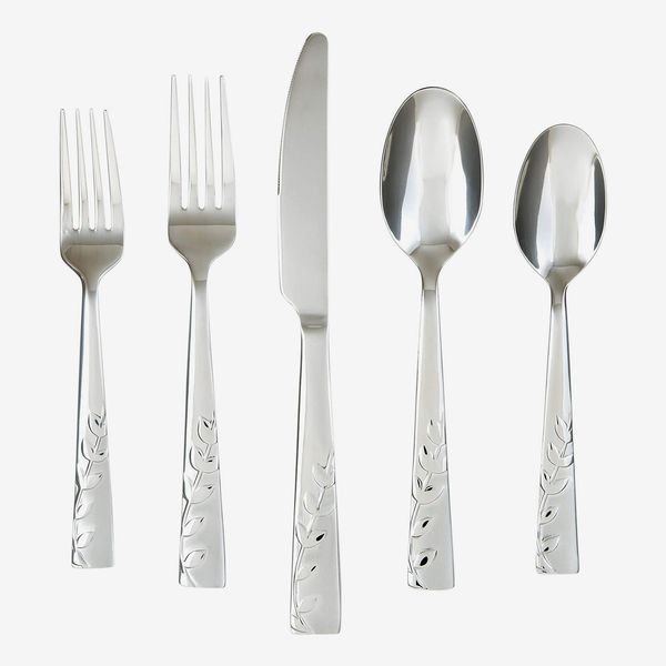 Stainless Steel Flatware Set Service for 4.Used for Home and Restaurant SoulFox Silver Silverware Set,20-Piece Flatware Cutlery Set in Ergonomic Design Size and Weight Silver Dishwasher Safe