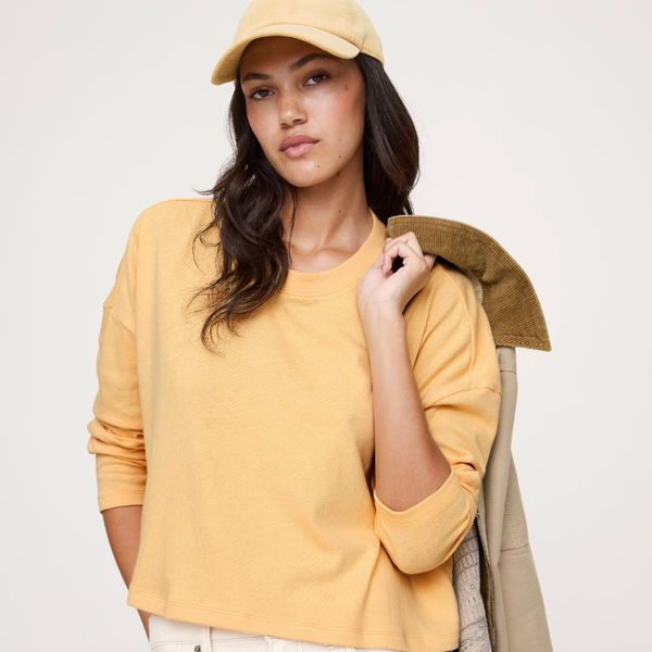 Banana Republic Jersey Cotton Cropped T-Shirt