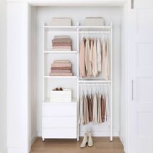 Essential Reach-In Closet by Hold Everything, 4' Hanging System with 3 Drawers​