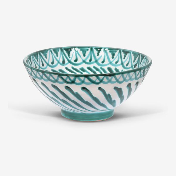 Pomelo Casa Medium Bowl With Hand-painted Designs