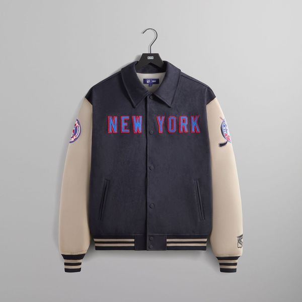 Kith for the New York Rangers Faux Suede Lamont Coaches Jacket