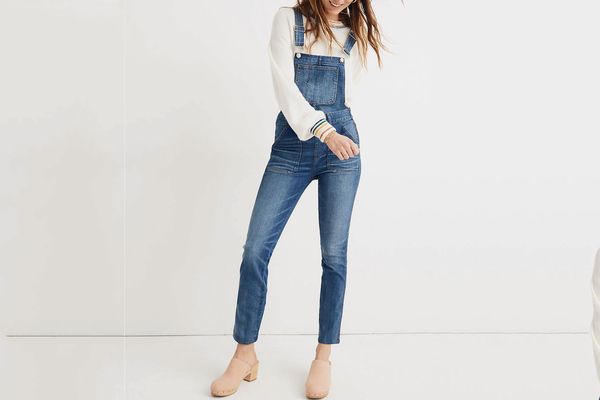 Madewell Skinny Overalls in Jansing Wash