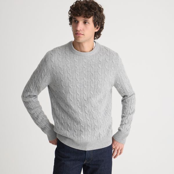 J.Crew Men’s Cashmere Cable-Knit Sweater