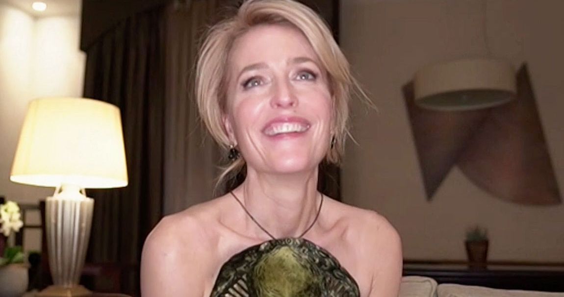 Gillian Anderson Is Watching the Sun Rise Over Prague Alone - Vulture