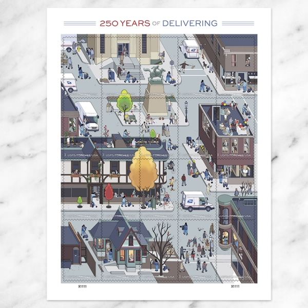 USPS 250 Years of Delivering Stamps