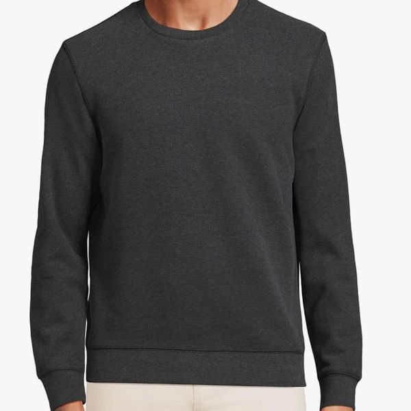 Lands' End Long Sleeve Serious Sweats Crewneck Sweatshirt