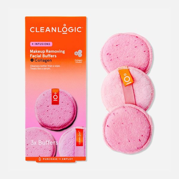 Cleanlogic Infusions Makeup Removing Facial Buffers + Collagen