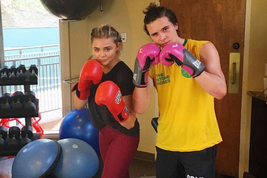 Chloë Grace Moretz and Brooklyn Beckham Boxing Instagram