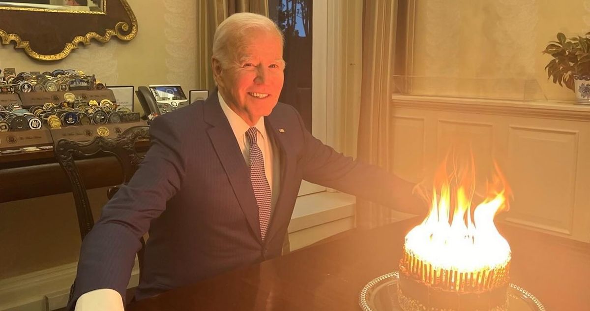 Joe Biden’s Birthday Cake Was a Hearth Hazard