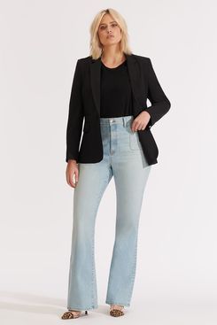 high rise flare jeans plus size