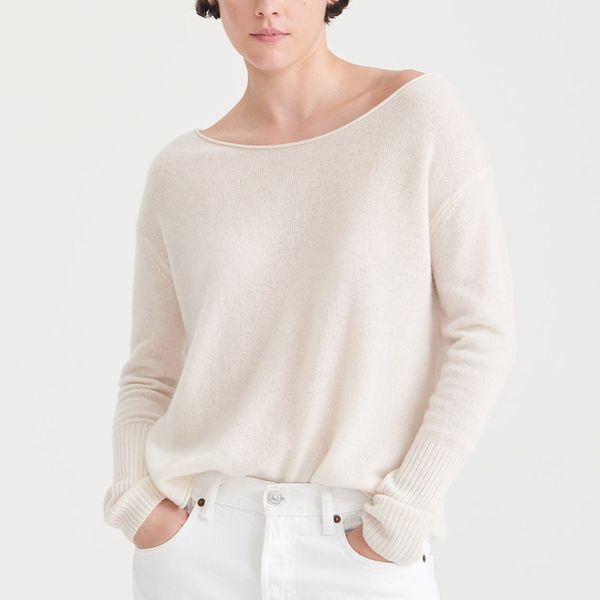Naadam Lightweight Cashmere Boatneck Sweater