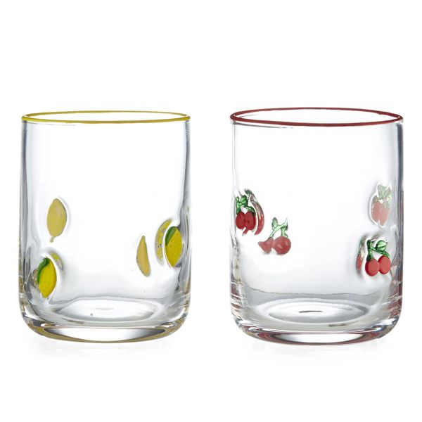 Godinger Set of 2 Coordinated Icon Glasses