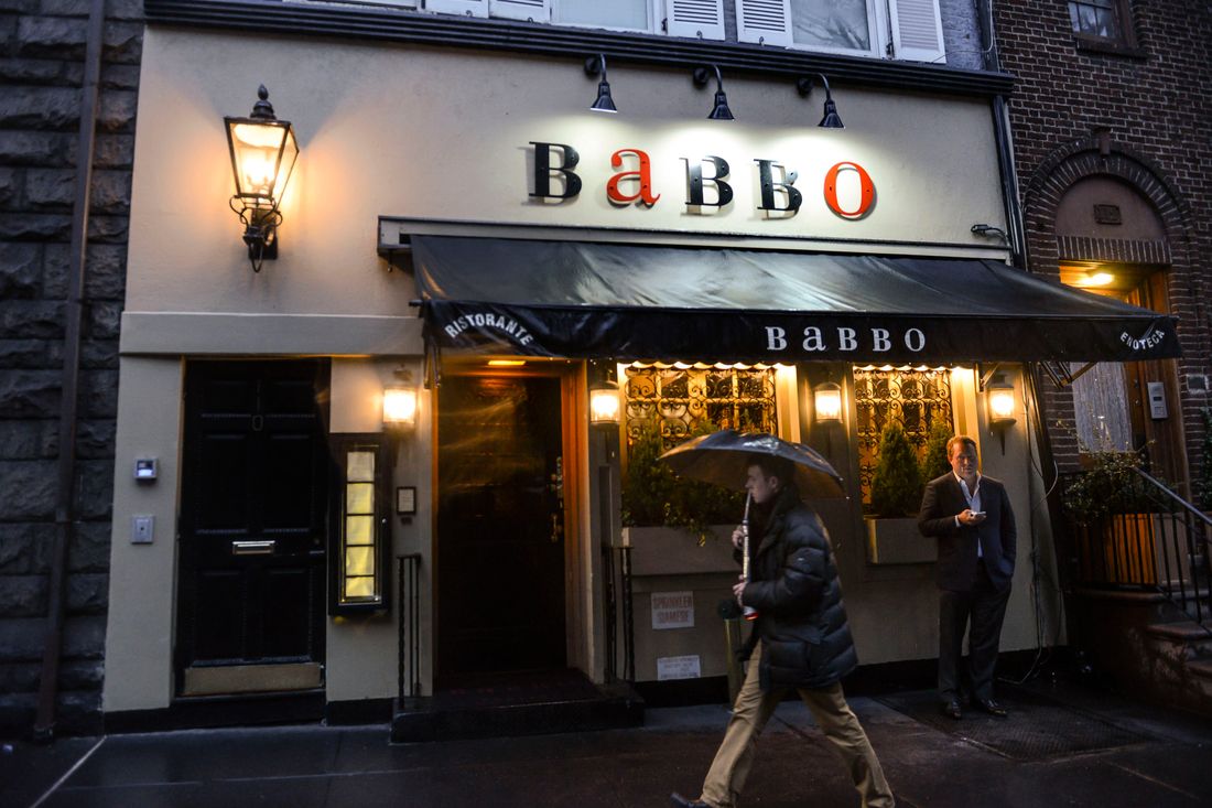 The restaurant Babbo, which was co-owned by the chef Mario Batali, in New York.