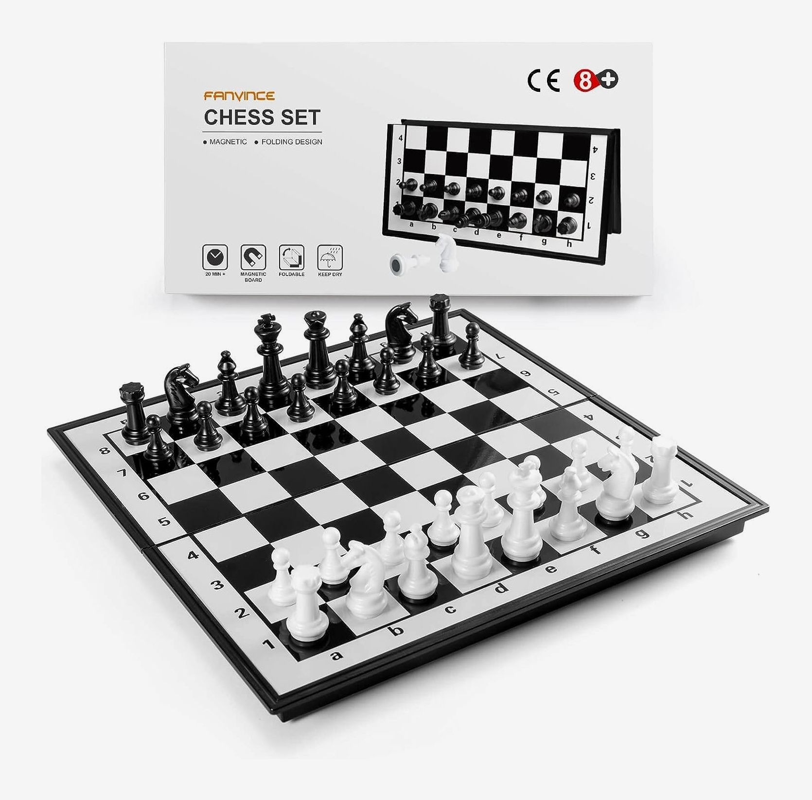  Chess Junior - Chess Set for Kids Ages 4 5 6 7 8, Board Game,  Winner of The Brain Child Toy Award, Blue : Toys & Games