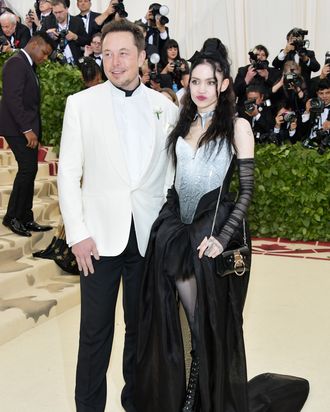 Elon Musk and Grimes.